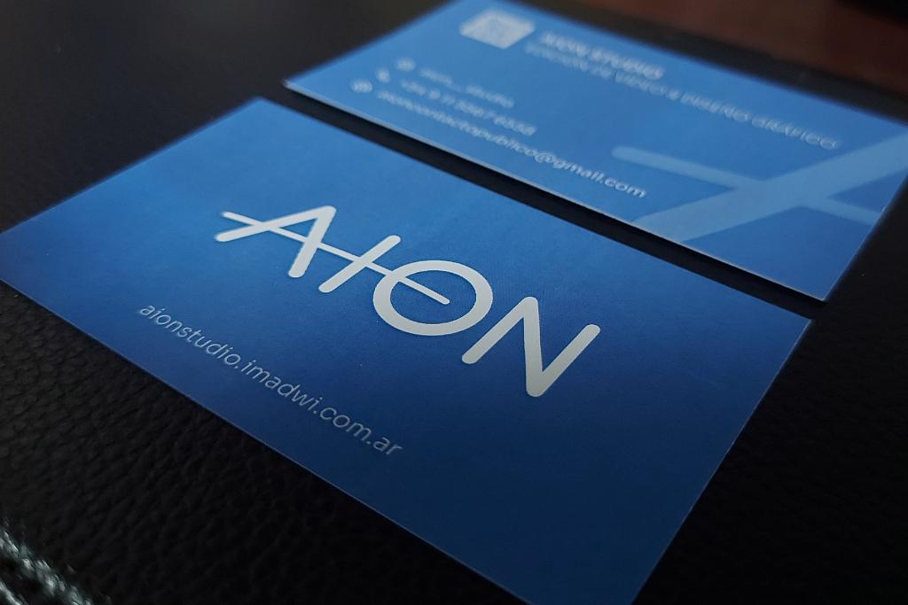 Frente tarjeta de AION