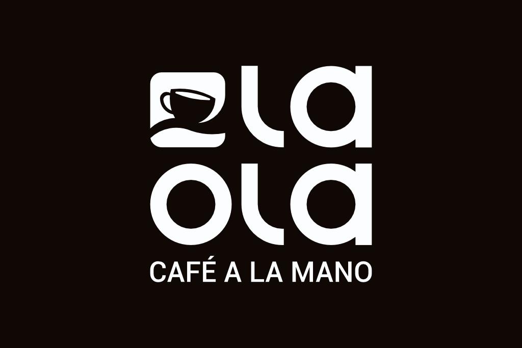 Isologotipo La Ola negativo